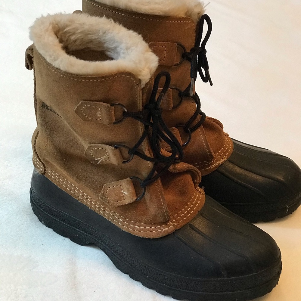 Kamik Blue/Tan Duck Boots Size 8